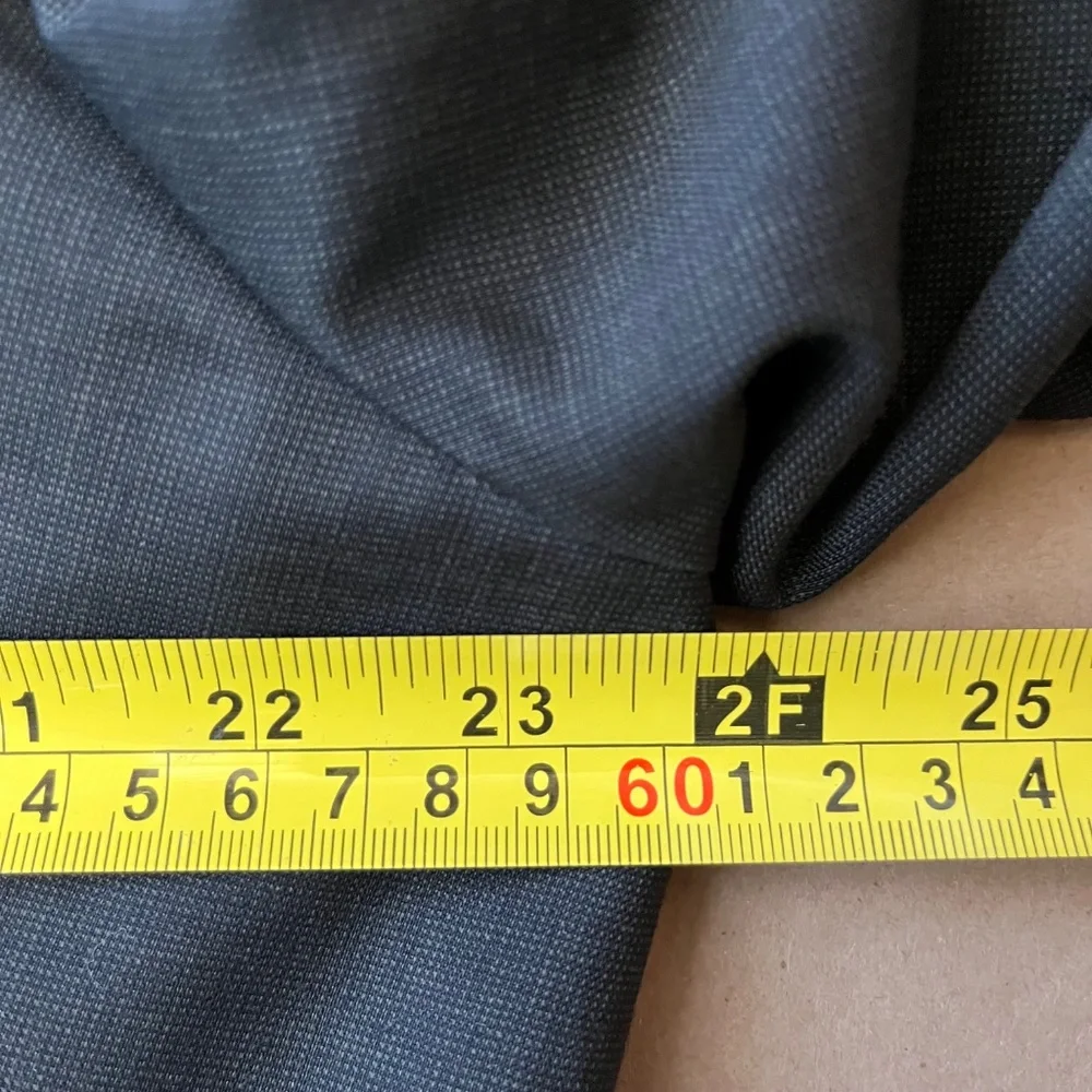 Nautica Mens Size 46‎ L W40 Sport Coat Blazer Black Three Button Classic Pockets